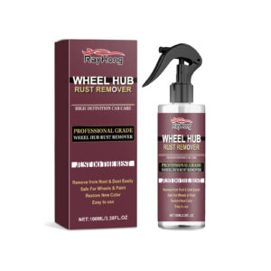 Fast-acting car wheel rust remover spray for quick effective rust removal