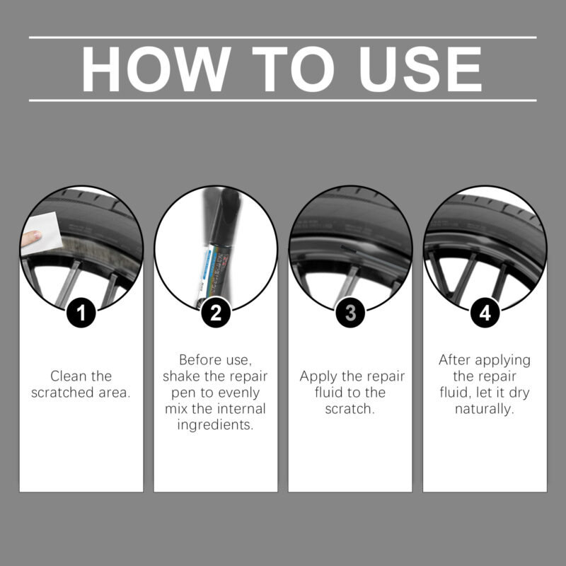 Car Wheel Scratch Repair Pen: Paint Decontaminate, Protective Formula | Surface-Safe - Image 6