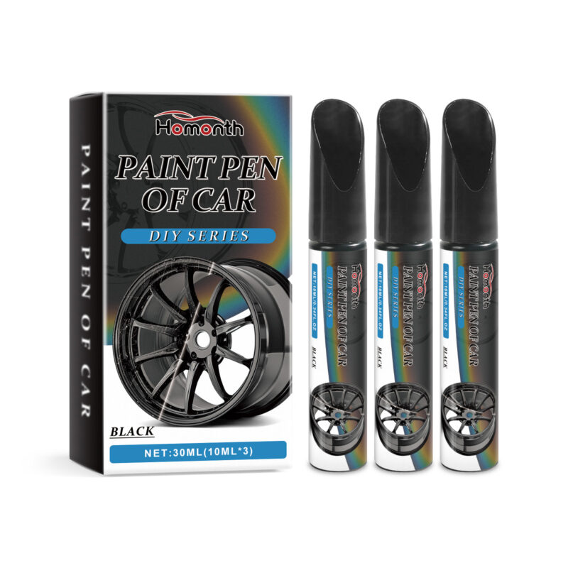 Car wheel scratch repair pen with protective formula for fixing paint scratches surface-safe