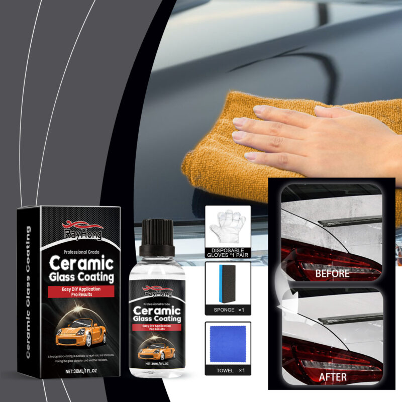 Car Window Cleaner & Ceramic Glass Coating – Waterproof, Anti-Fog, Surface-Safe Formula - Image 2