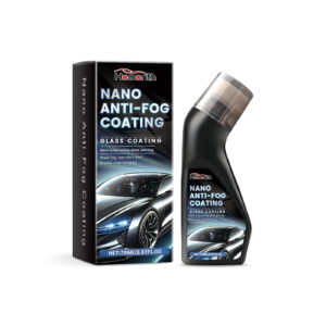 Fast-acting car windshield cleaner with rain protection coating