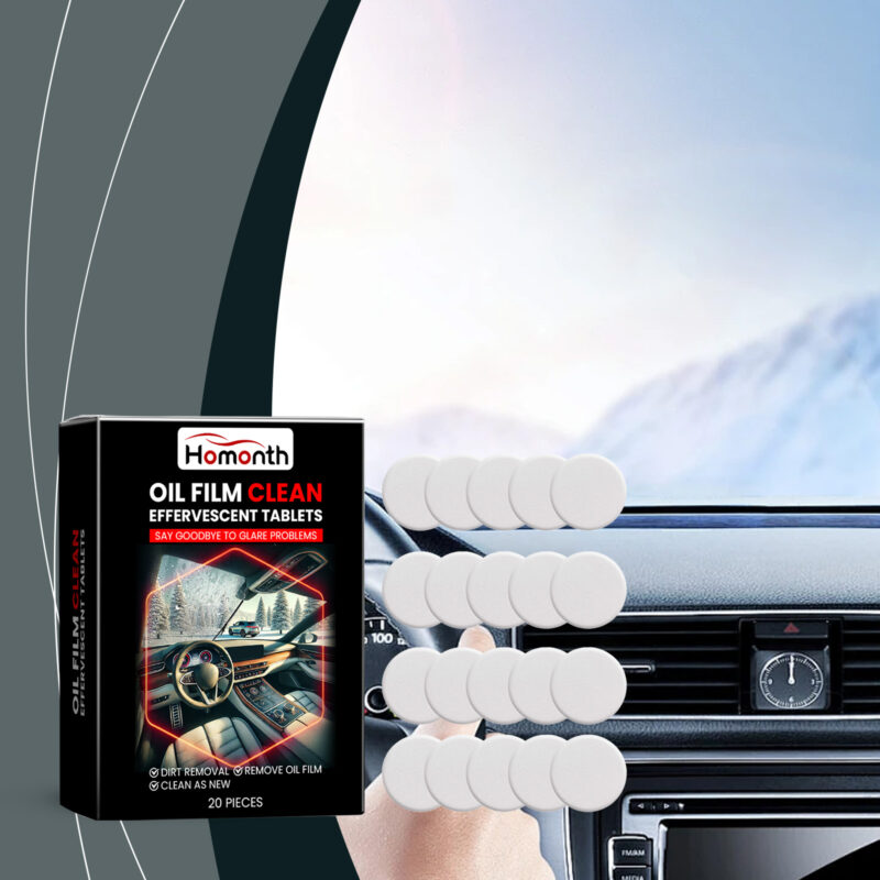 Car Windshield Oil Film Cleaner: Fast-Acting Effervescent Tablet, Safe Formula - Image 2