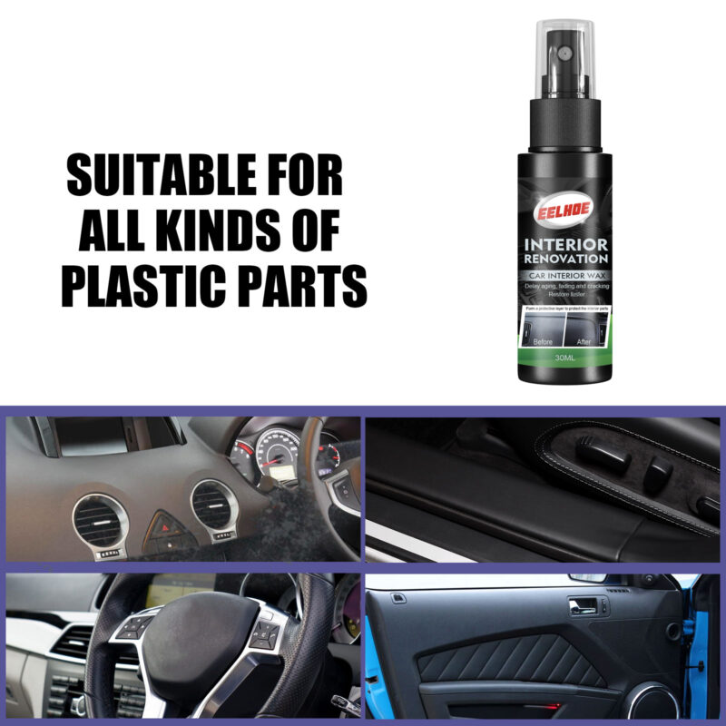 EELHOE Car Interior Cleaner: Multi-Purpose Leather Care Spray (30ml) - Image 2