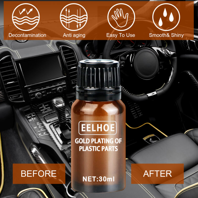EELHOE Car Interior Plastic Coating: Multi-Purpose Refurbishment & Protective Formula (30ml) - Image 3