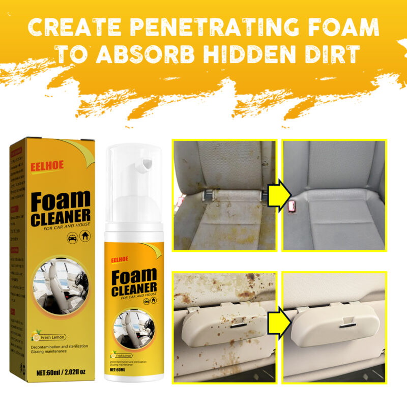 EELHOE Multi-Purpose Car Interior Foam Cleaner – Fast, Safe - Image 3