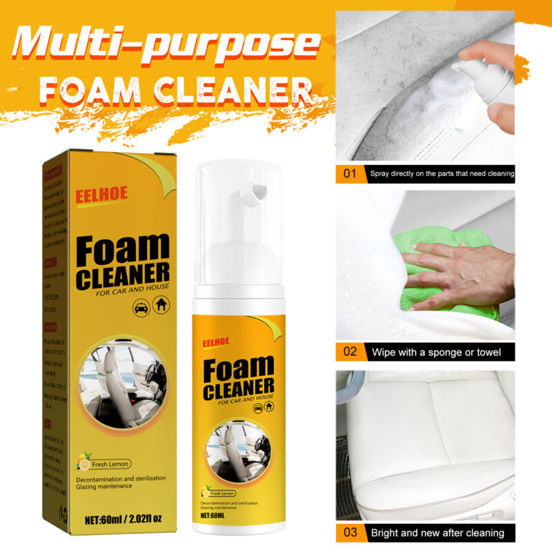 EELHOE Multi-Purpose Car Interior Foam Cleaner – Fast, Safe - Image 5
