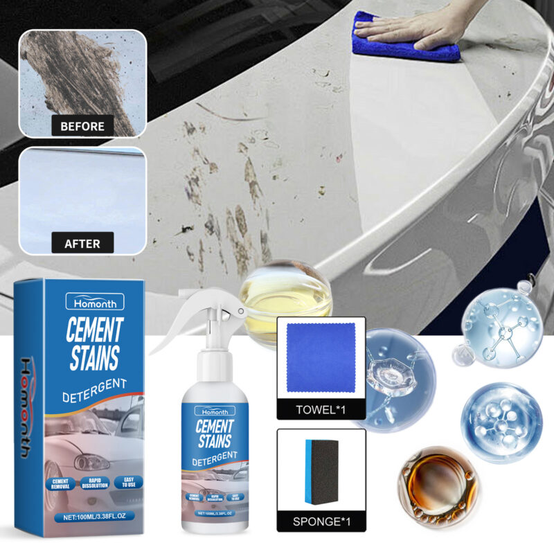 Fast-Acting Car Cement Cleaner – Safe, Multi-Purpose Stubborn Stain Remover - Image 2