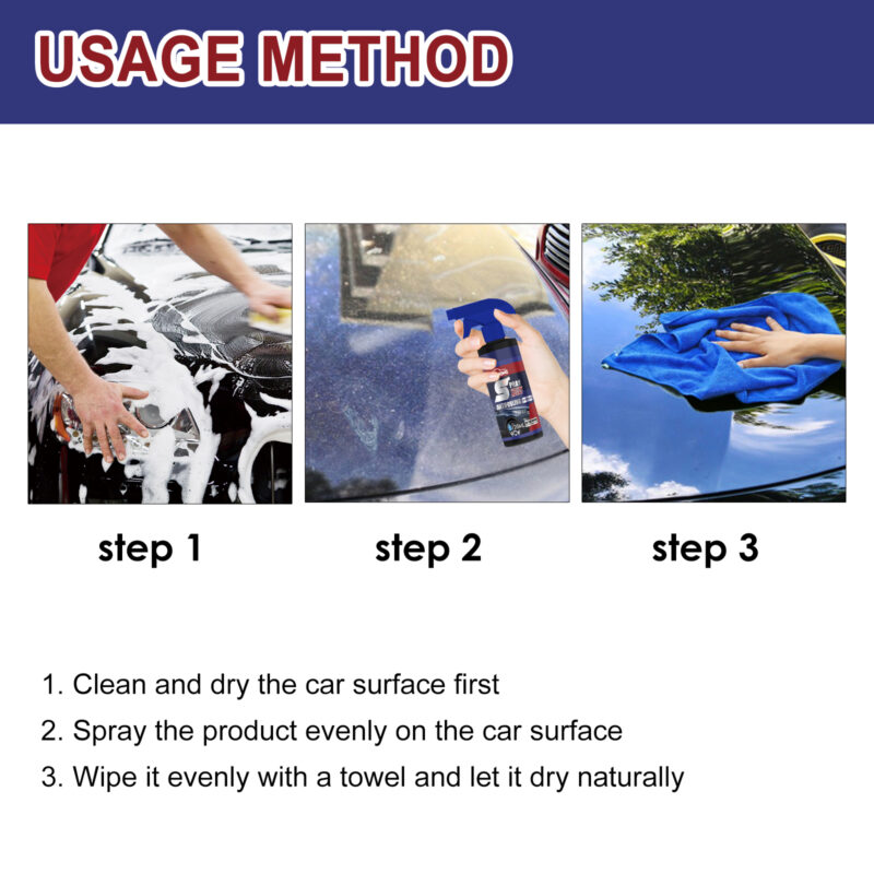 Fast-Acting Car Coating Spray: Surface-Safe Protection, Restore Luster & Decontaminate - Image 6