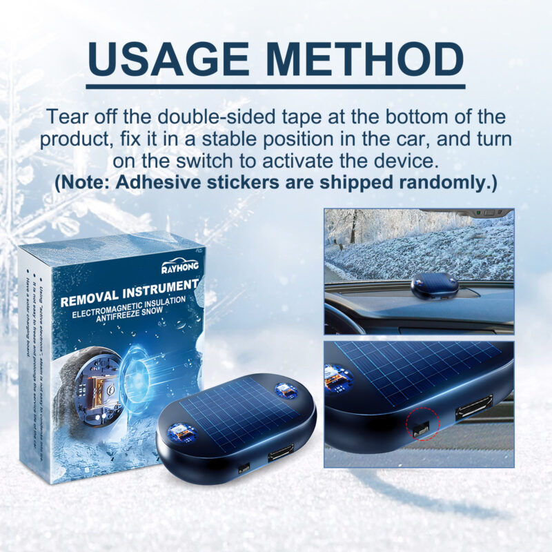 Fast-Acting Car Deicing Tool: Windshield & Mirror Snow Remover, Safe Care - Image 6