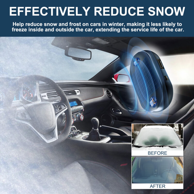 Fast-Acting Car Deicing Tool: Windshield & Mirror Snow Remover, Safe Care - Image 3