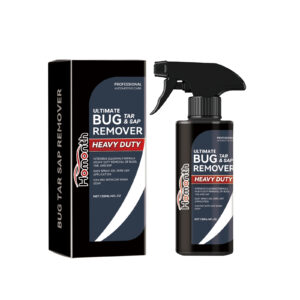 Fast-acting car exterior cleaner spray for quick surface decontamination
