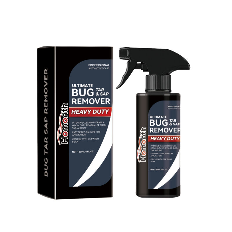 Fast-acting car exterior cleaner spray for quick surface decontamination