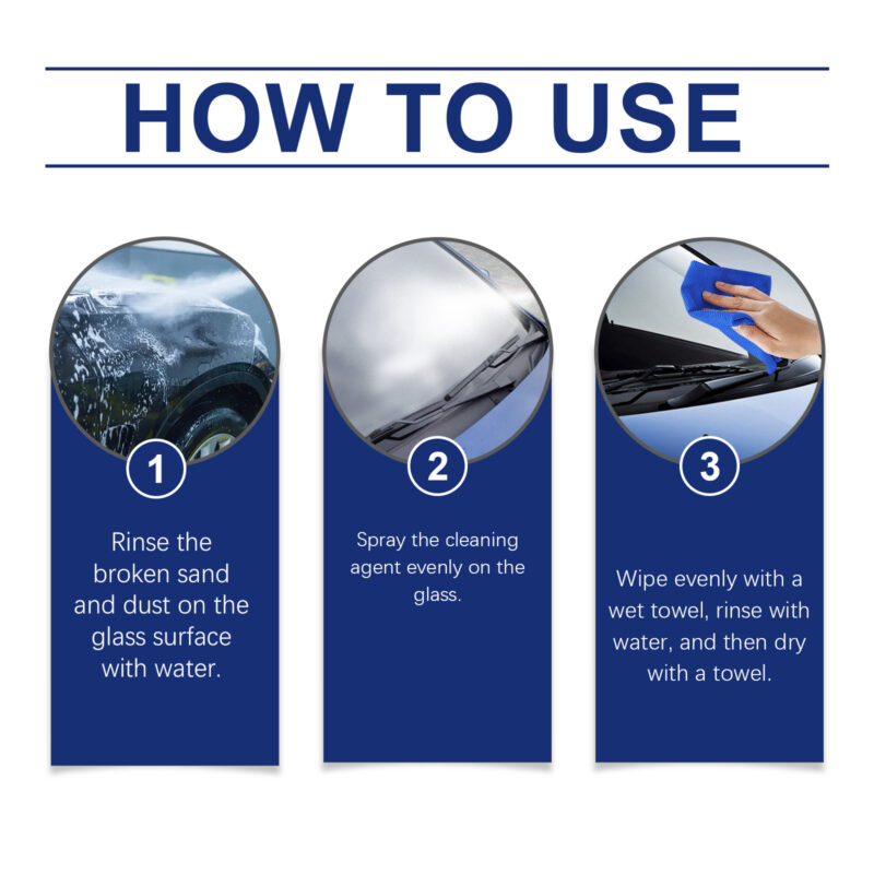 Fast-Acting Car Glass Cleaner: Oil Film Remover, Surface-Safe & Stain-Free - Image 6