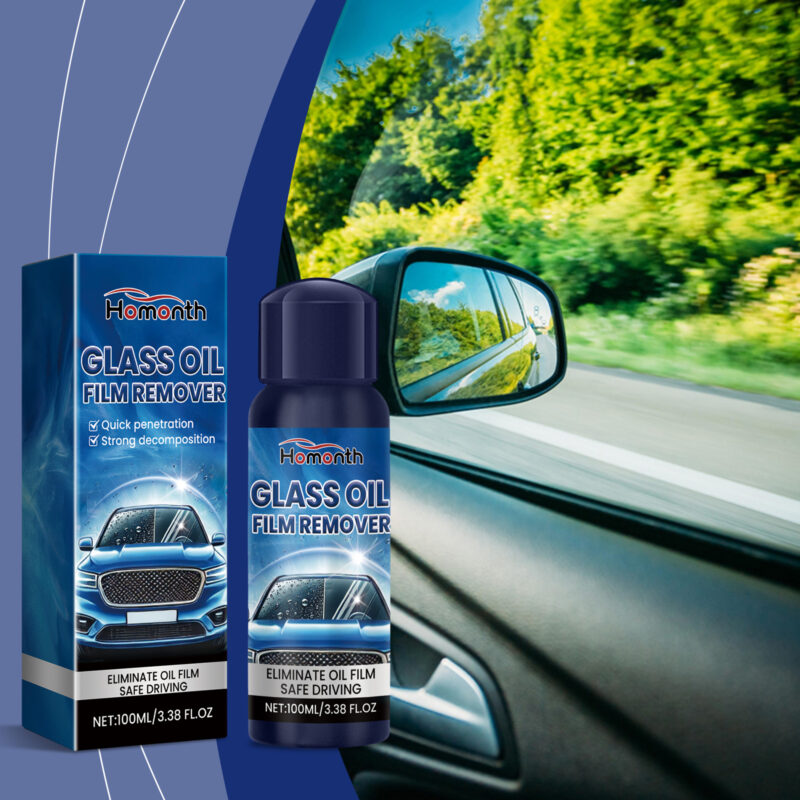 Fast-Acting Car Glass Cleaner: Oil Film Remover, Surface-Safe & Stain-Free - Image 2
