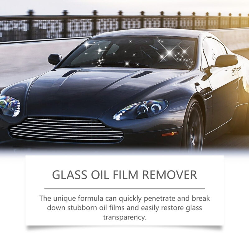 Fast-Acting Car Glass Cleaner: Oil Film Remover, Surface-Safe & Stain-Free - Image 3