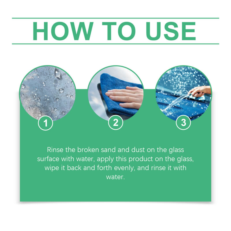 Fast-Acting Car Glass Cleaner: Oil Film Remover & Waterproof Coating for Clear Vision - Image 6