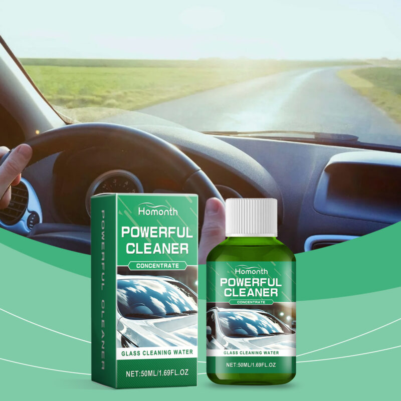 Fast-Acting Car Glass Cleaner: Oil Film Remover & Waterproof Coating for Clear Vision - Image 2