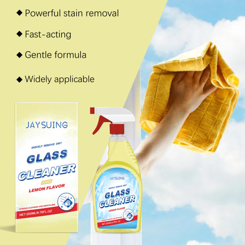 Fast-Acting Car Glass Cleaner – Rust Remover, Surface-Safe Lemon Formula - Image 3