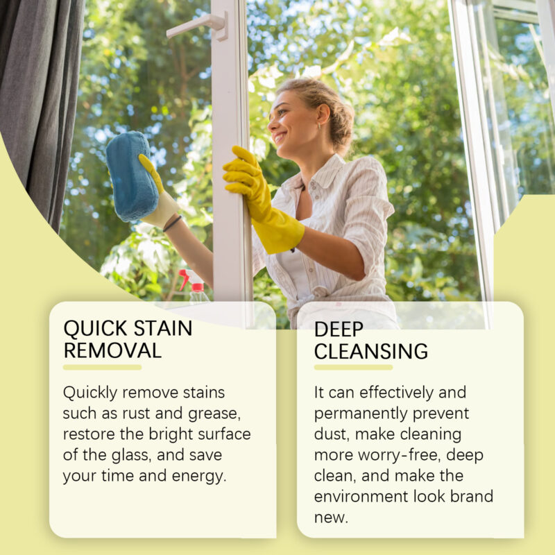 Fast-Acting Car Glass Cleaner – Rust Remover, Surface-Safe Lemon Formula - Image 4