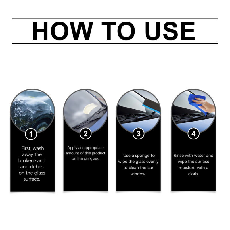 Fast-Acting Car Glass Cleaner: Waterproof Windshield Coating, Safe Surface Formula - Image 6