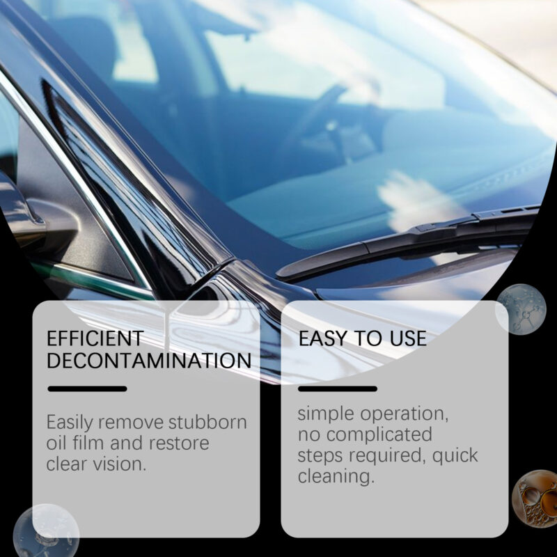 Fast-Acting Car Glass Cleaner: Waterproof Windshield Coating, Safe Surface Formula - Image 3