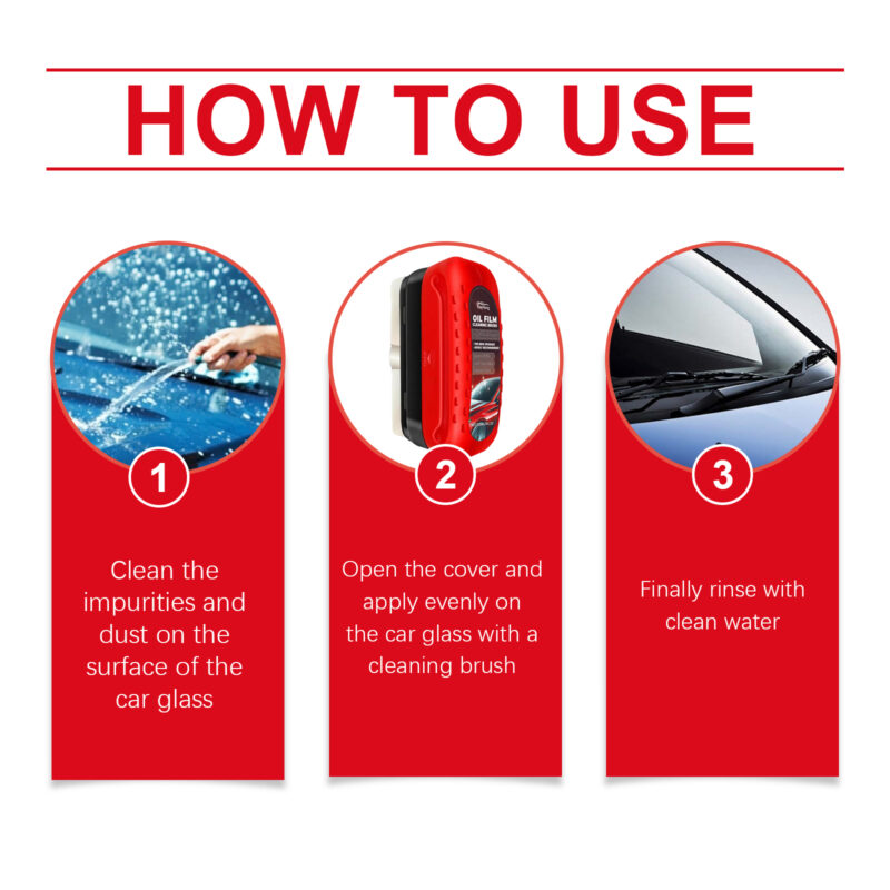 Fast-Acting Car Glass Cleaner | Windshield Decontaminant, Oil Film Remover - Image 6