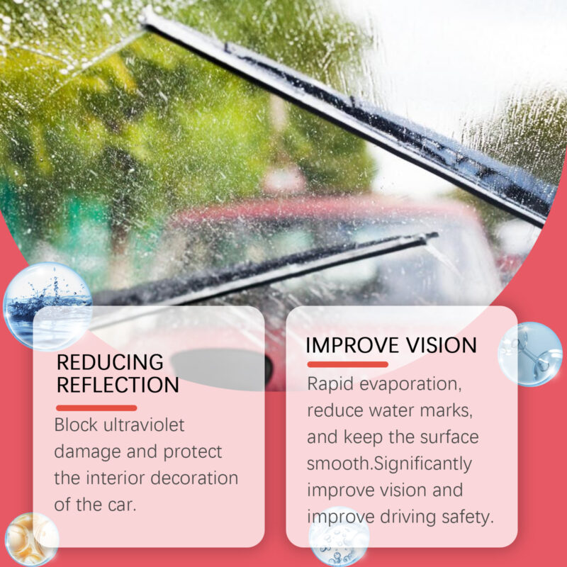 Fast-Acting Car Glass Cleaner | Windshield Decontaminant, Oil Film Remover - Image 3
