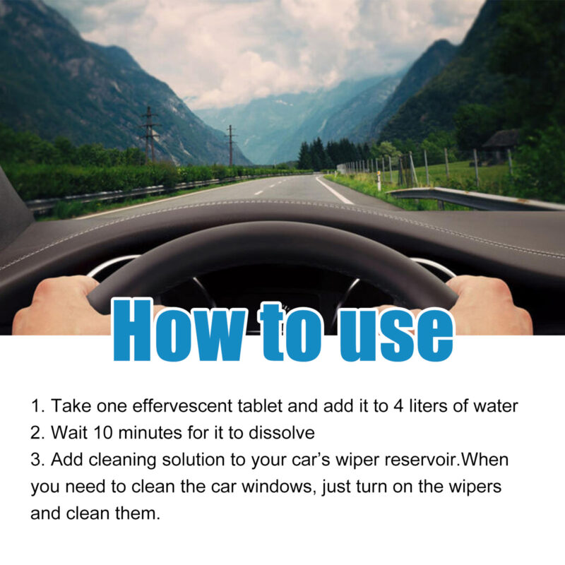 Fast-Acting Car Glass Cleaner – Windshield & Mirror Fog Remover, Surface-Safe Formula - Image 6