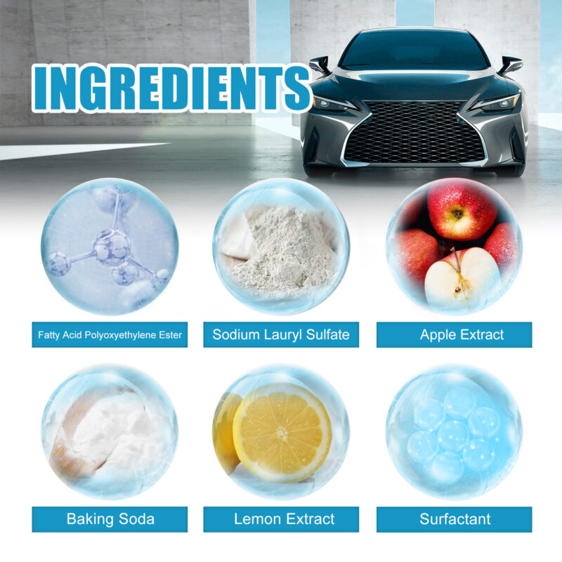 Fast-Acting Car Glass Cleaner – Windshield & Mirror Fog Remover, Surface-Safe Formula - Image 5