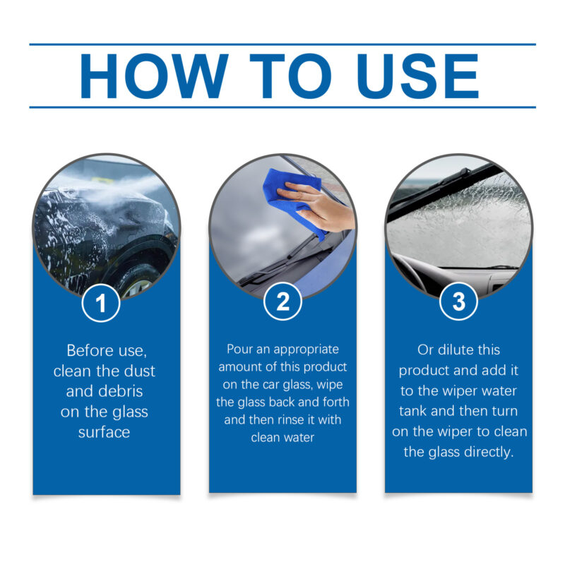 Fast-Acting Car Glass Oil Film Remover – Window Decontamination Cleaner with Protective Formula - Image 6