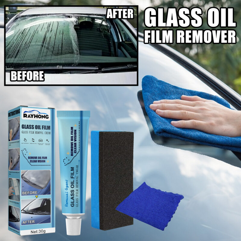 Fast-Acting Car Glass Oil Film Remover | Rain-Proof, Surface-Safe Formula - Image 2