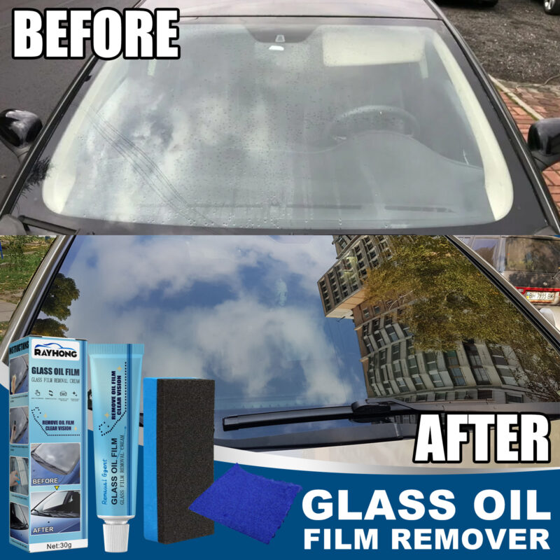 Fast-Acting Car Glass Oil Film Remover | Rain-Proof, Surface-Safe Formula - Image 3