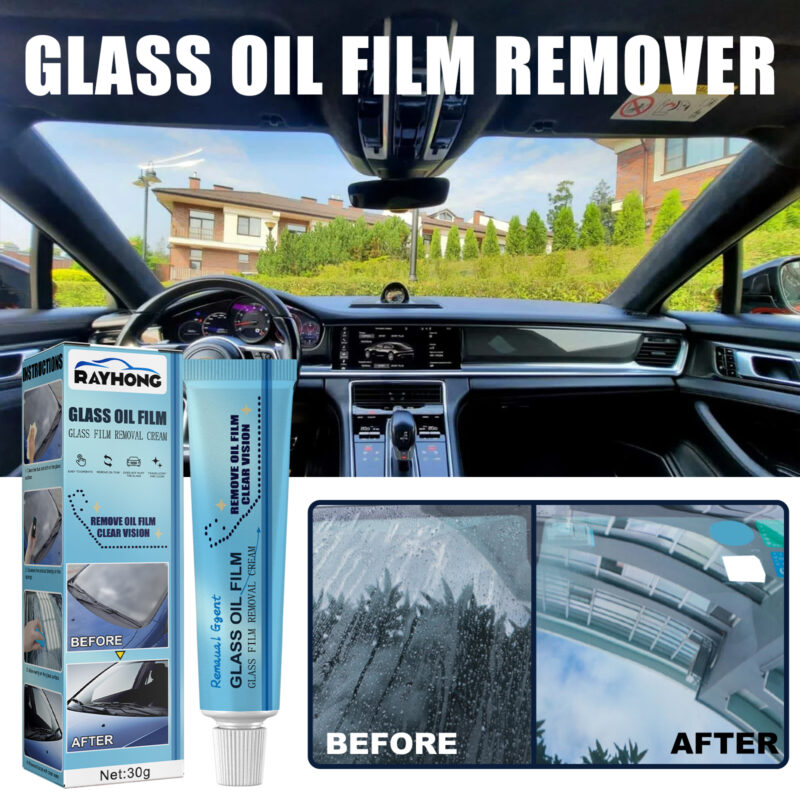 Fast-Acting Car Glass Oil Film Remover – Windshield Cleaner, Safe for Surfaces - Image 2