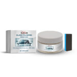 Fast-acting car glass polish for windshield cleaning and scratch repair