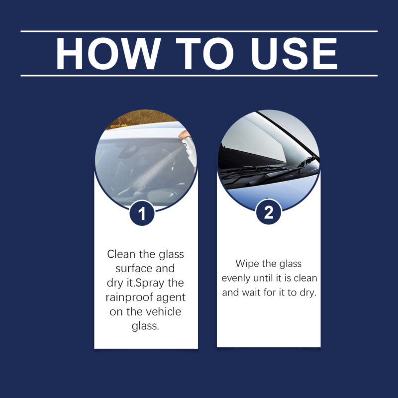 Fast-Acting Car Glass Waterproof Coating Spray | Rain Protection, Surface-Safe - Image 6