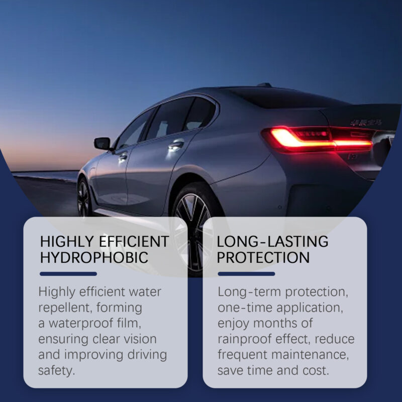 Fast-Acting Car Glass Waterproof Coating Spray | Rain Protection, Surface-Safe - Image 3