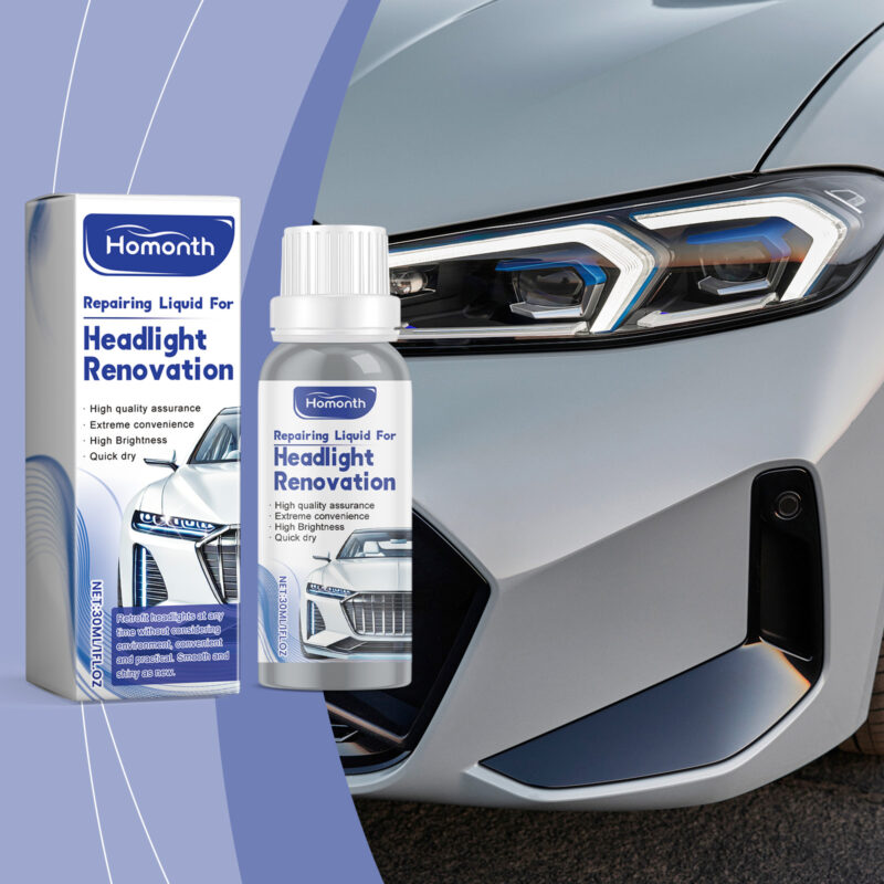 Fast-Acting Car Headlight Cleaner & Repair Fluid – Surface-Safe Brightener - Image 2