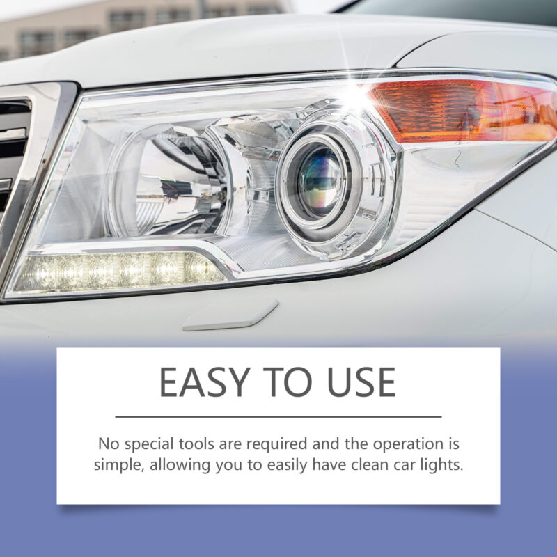 Fast-Acting Car Headlight Cleaner & Repair Fluid – Surface-Safe Brightener - Image 3
