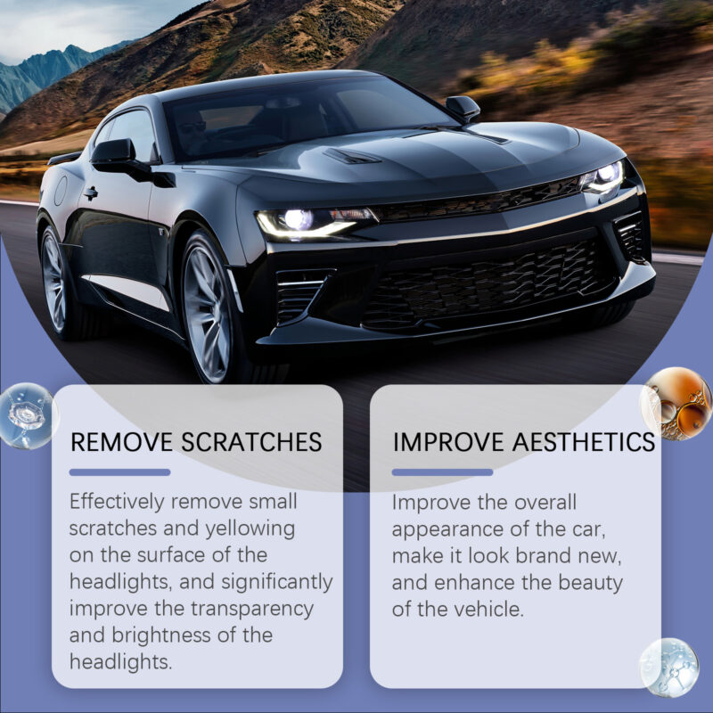 Fast-Acting Car Headlight Cleaner & Repair Fluid – Surface-Safe Brightener - Image 4