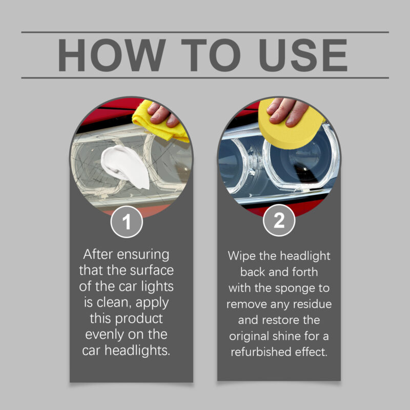 Fast-Acting Car Headlight Repair Kit – Restore Clarity, Surface-Safe Formula - Image 6