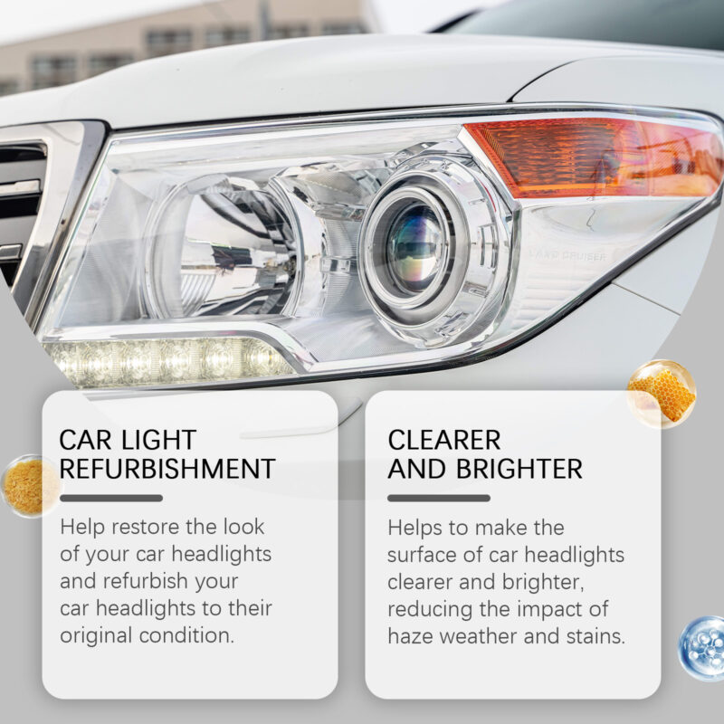 Fast-Acting Car Headlight Repair Kit – Restore Clarity, Surface-Safe Formula - Image 4