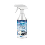 Fast-acting car ice remover quickly melts winter snow from windshield
