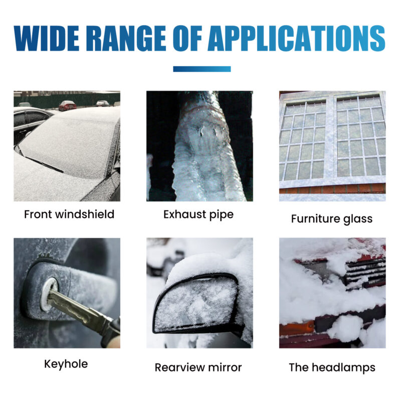 Fast-Acting Car Ice Remover | Safe Windshield De-Icer for Winter Snow Melt - Image 3