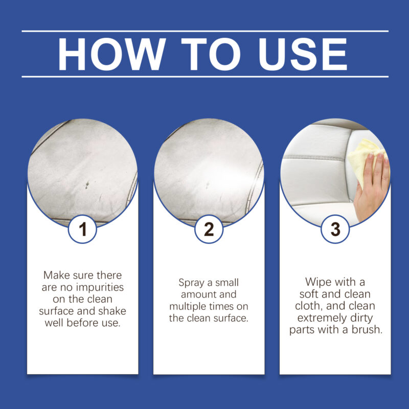 Fast-Acting Car Interior Cleaner Mousse – Multi-Purpose, Safe for Upholstery & Fabric Stains - Image 6