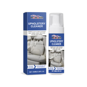 Fast-acting car interior cleaner mousse safe for upholstery fabric stains