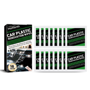 Fast-acting car interior cleaner wipes for plastic renovation and quick cleaning