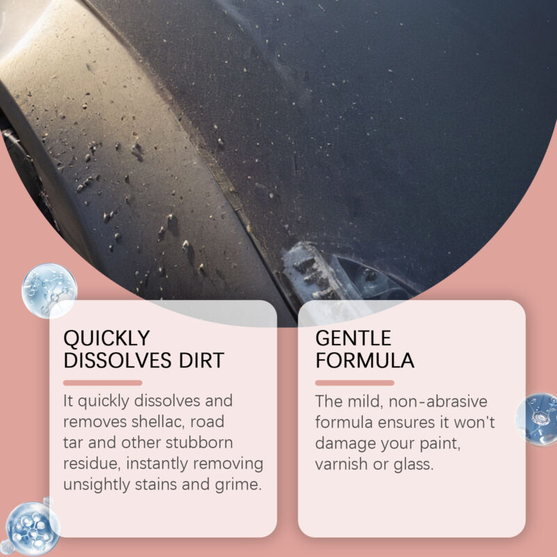 Fast-Acting Car Paint Cleaner: Multi-Purpose Shellac, Bug & Resin Remover – Safe Formula - Image 3