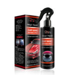 Fast-acting car paint coating for surface-safe rust prevention and shine