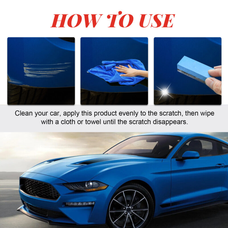 Fast-Acting Car Paint Scratch Remover – Safe, Multi-Purpose Scratch Repair & Protective Formula - Image 3