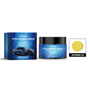 Fast-acting car polish wax for quick